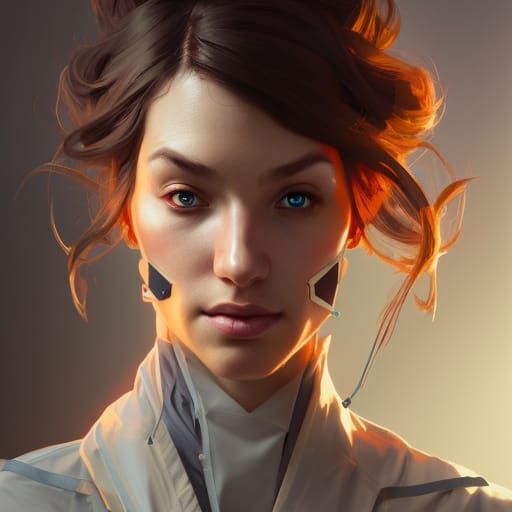 Gamer Doctor and Patient Portrait in Digital Art Style