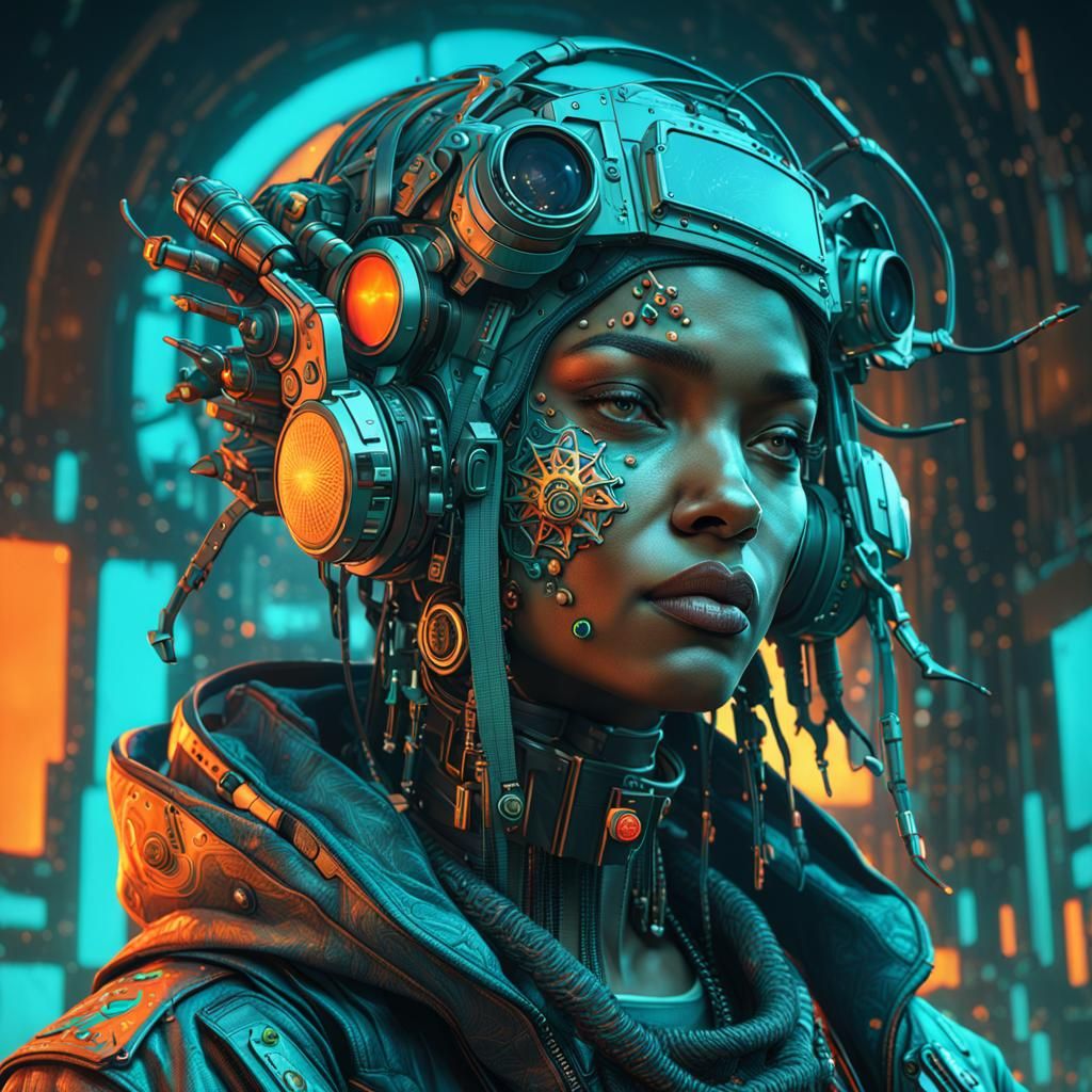 Cyberpunk Cityscape Concept Art in 8K Resolution