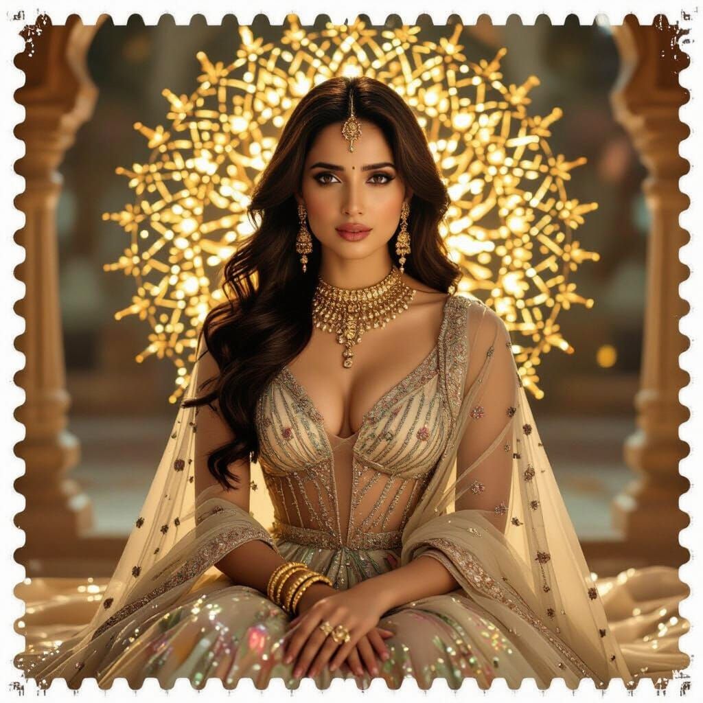 Golden Aura Portrait in Cinematic Style