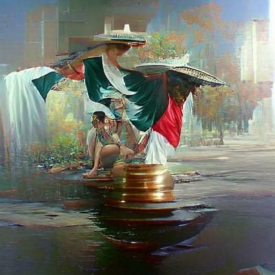 Mexico: Oil Painting in James Gurney Style