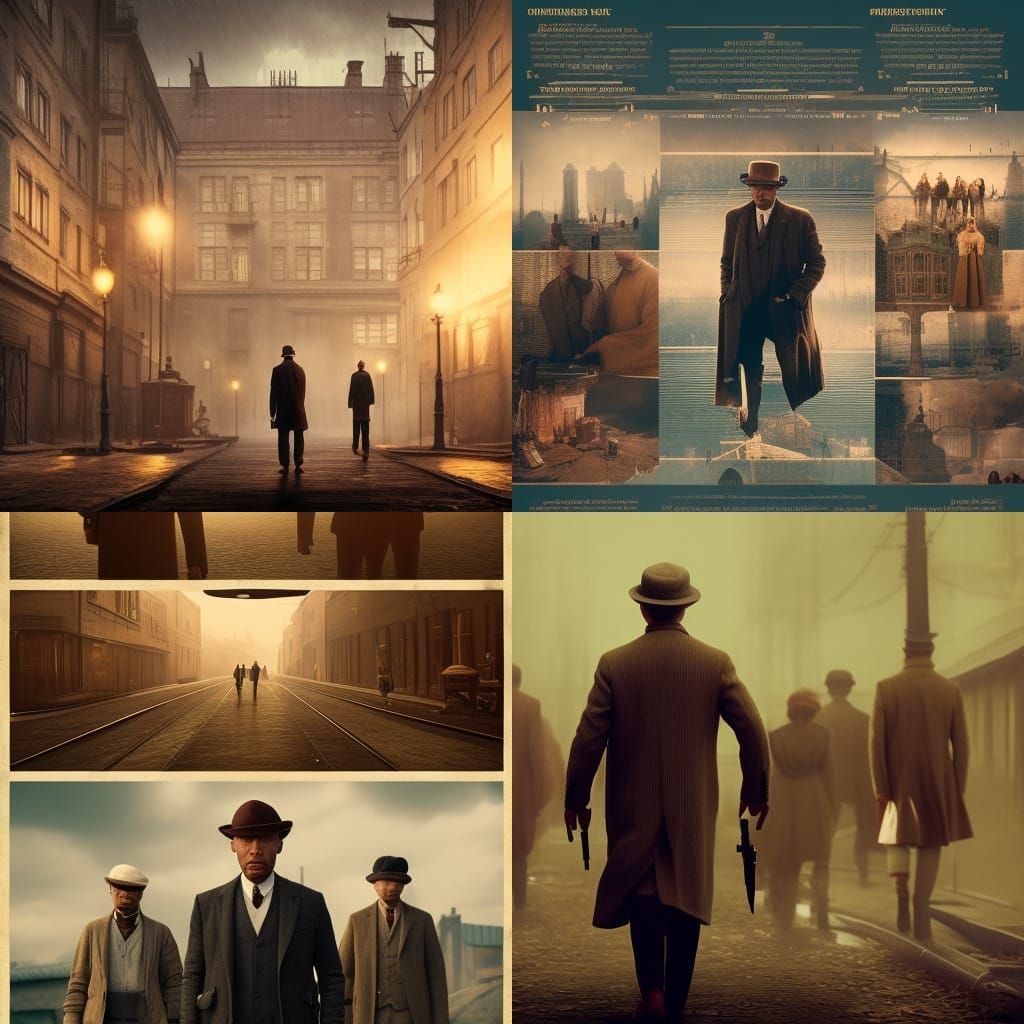 Peaky Blinders in Wes Anderson Style