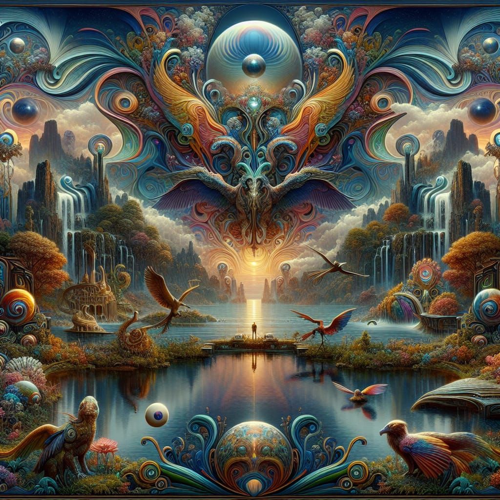 Psychedelic Art Nouveau 'Prog A Palooza' Logo