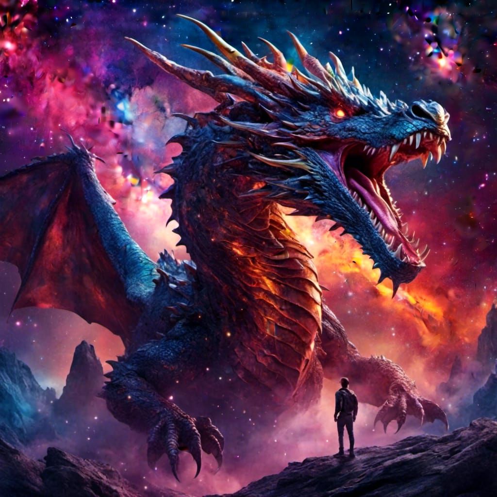 Galaxy Dragon Hungering for a Planet