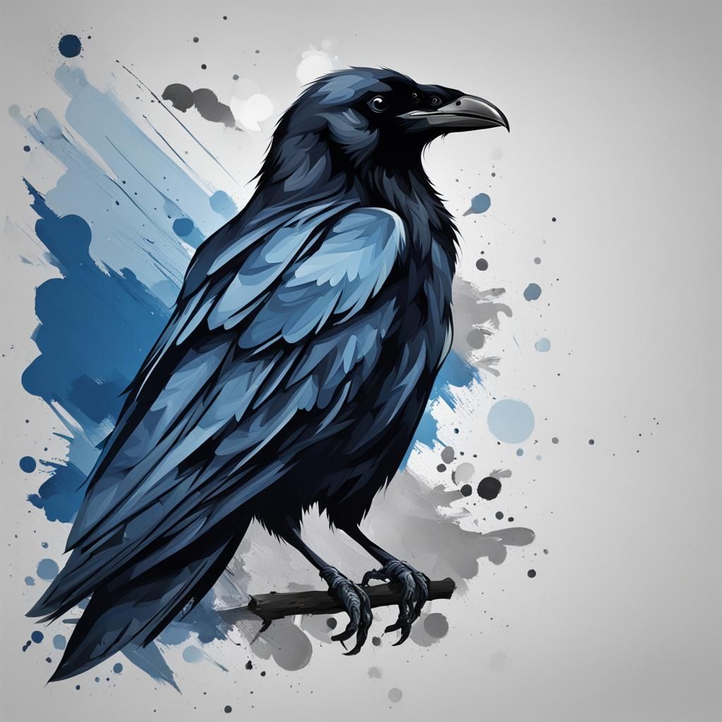 Raven Banner: Simple Artistic Design