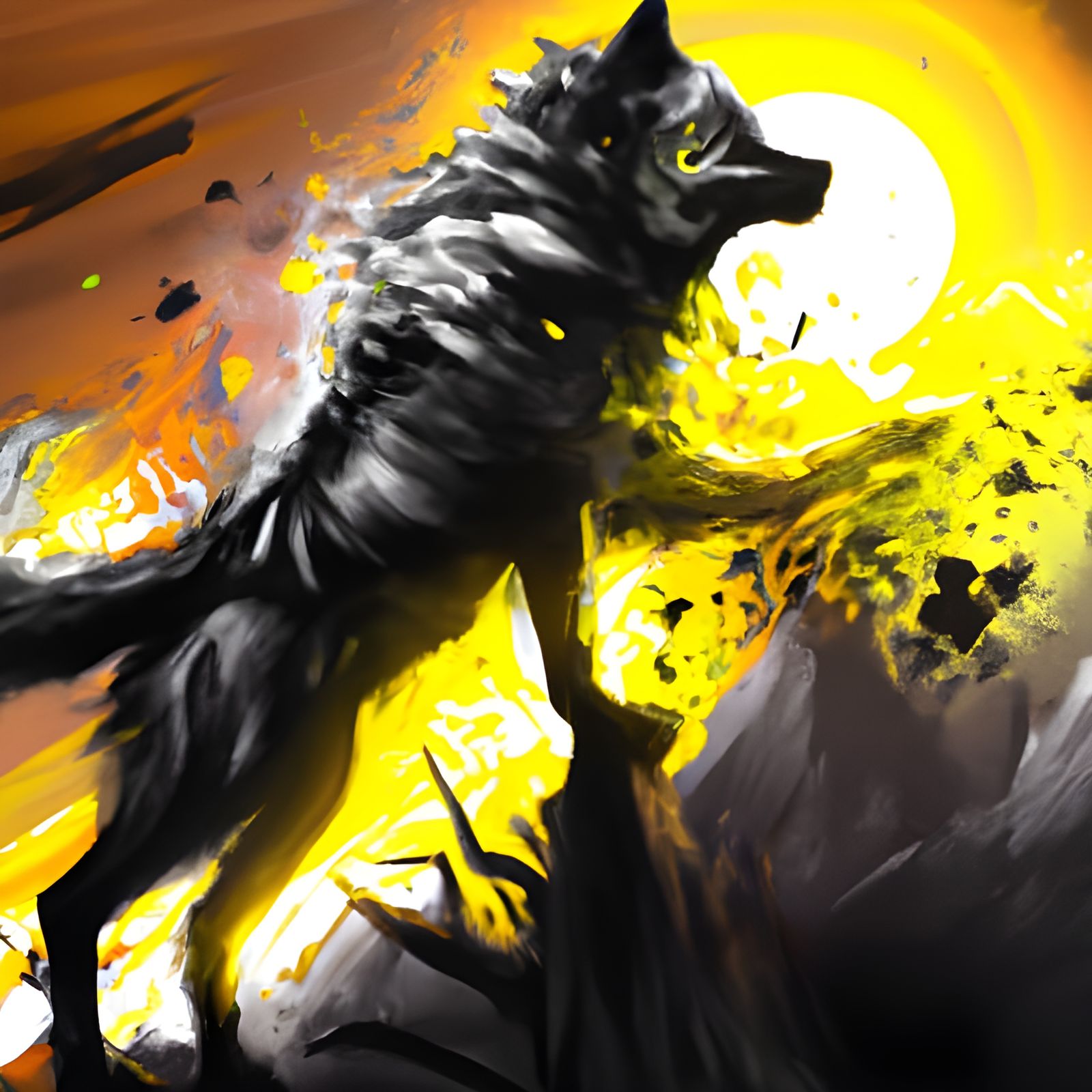 The beautiful wolf Sköll 🐺☀️