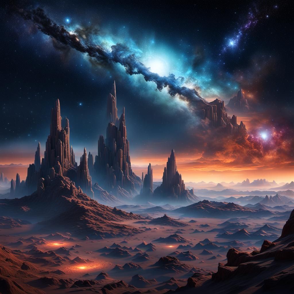 Twinkling Stars and Nebulous Clouds in Space