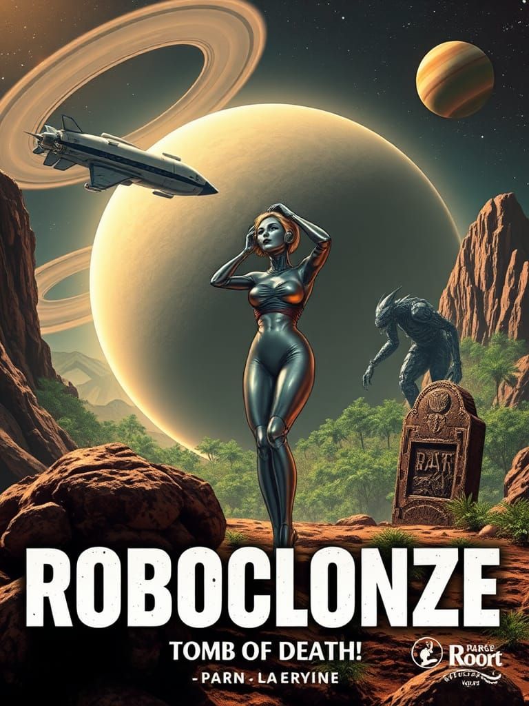 Bio-Dome Horror on Distant Asteroid in Retro-Futuristic Styl...