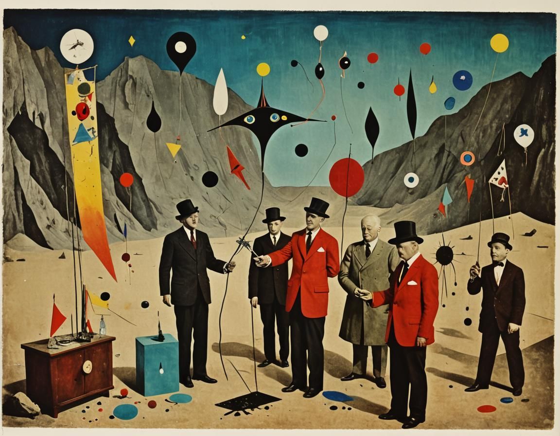 Surreal Creature in Dada Collage Style