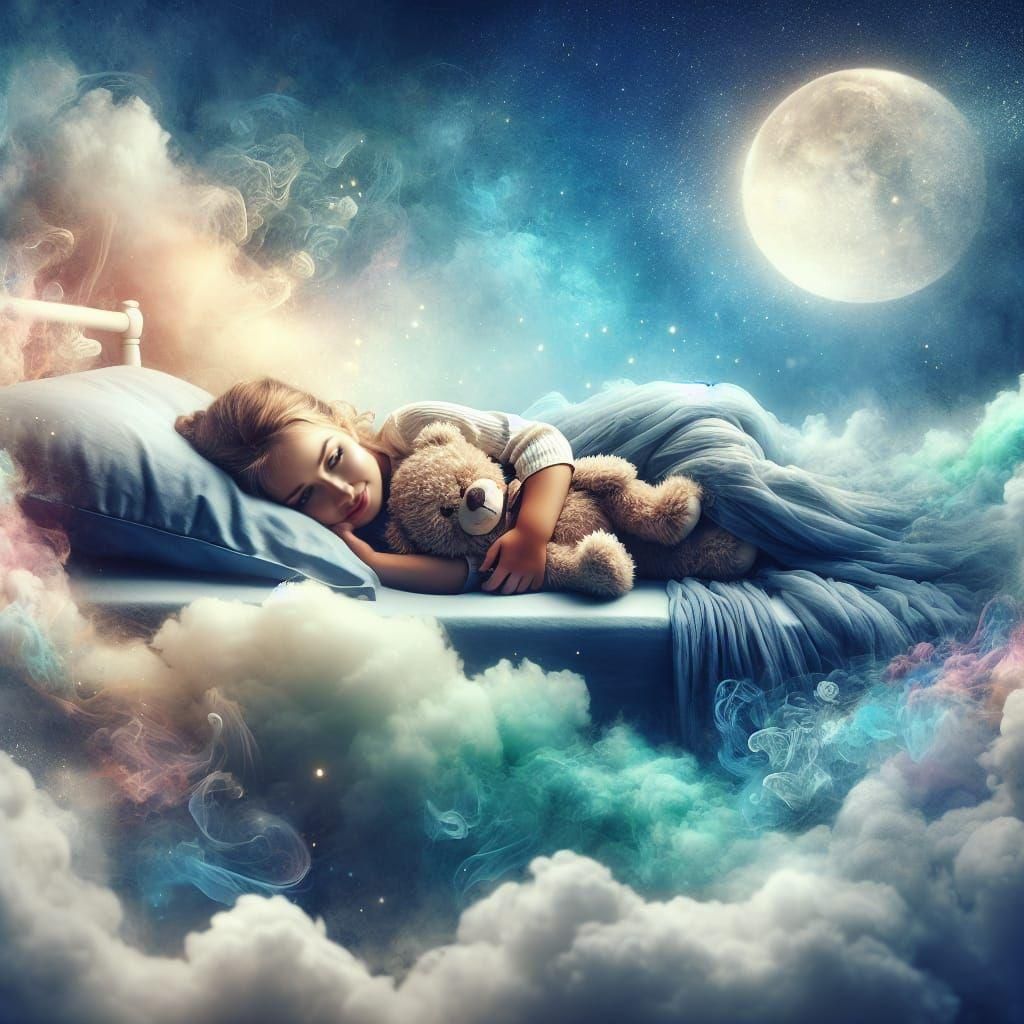 sleeping on a cloud