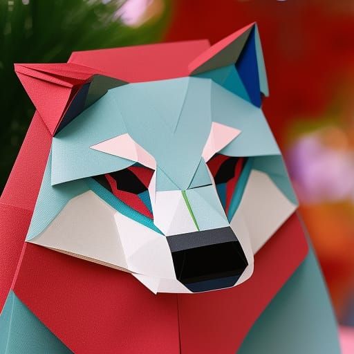 Little Red Riding Hood and the Wolf Papercraft