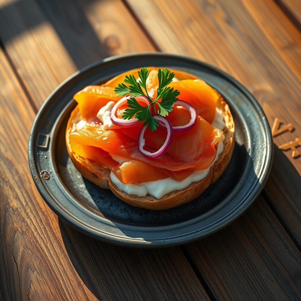 Elegant Breakfast Scene in Warm, Golden Light
