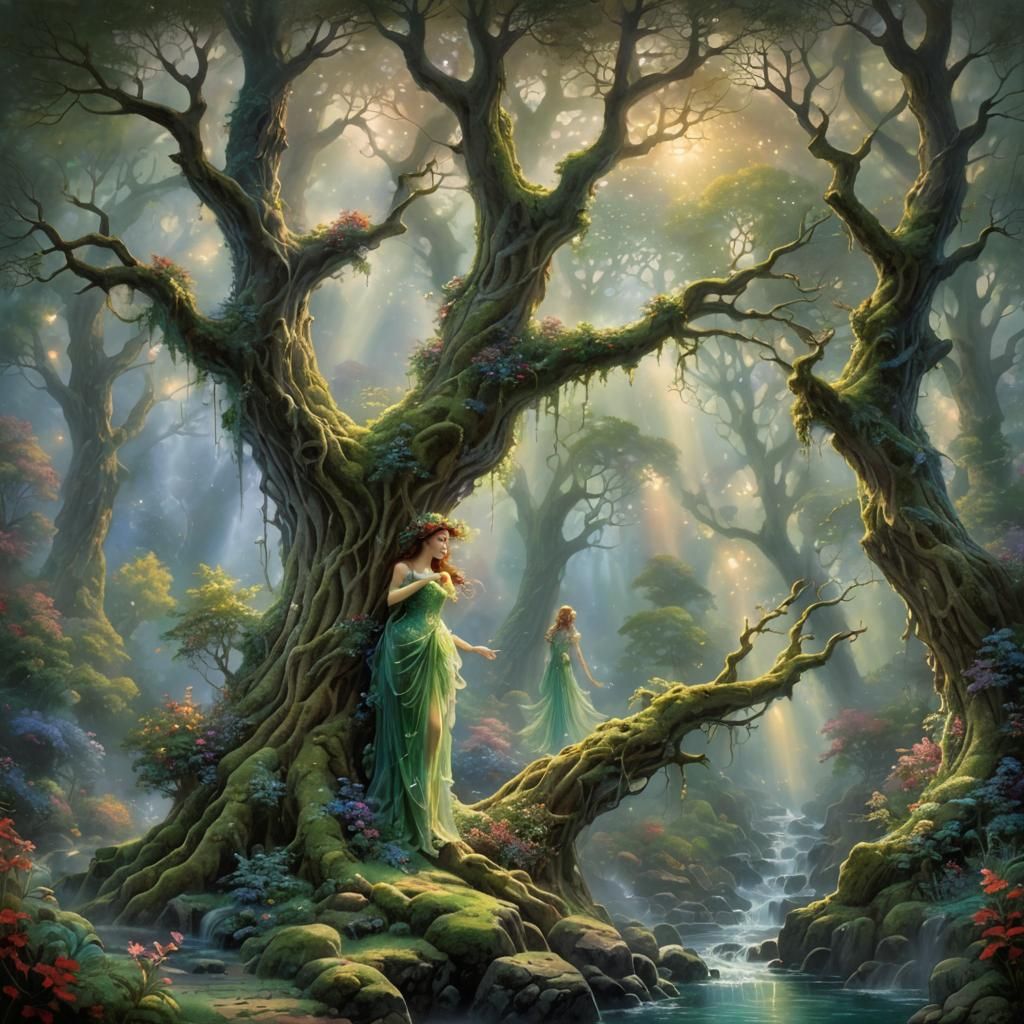 Developed from a beautiful composition by
Eclectic Cat @ChaosCat
Dryad