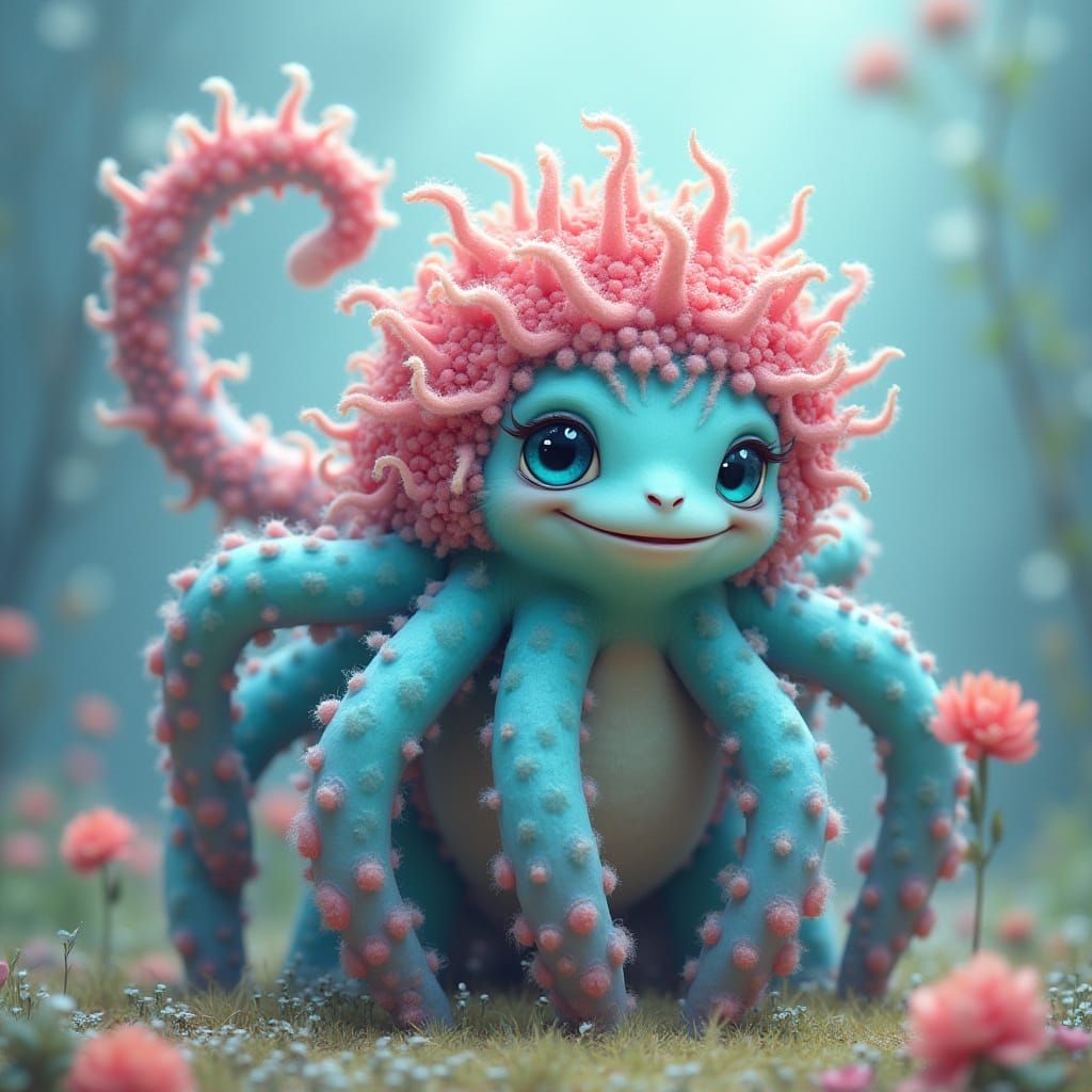 Peaceful Blue monster 🩵✌️