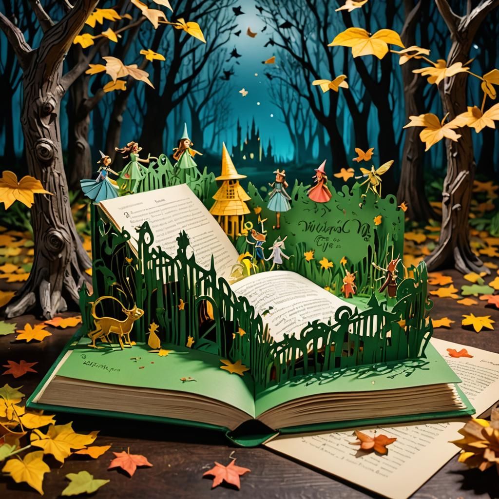 Wizard of Oz Pop-Up Book: Fairies and Typography