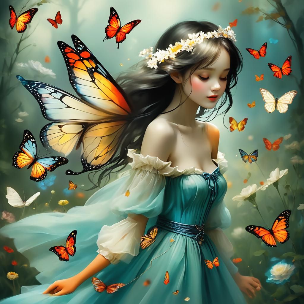 My soul is painted like the wings of butterflies. Fairytales...