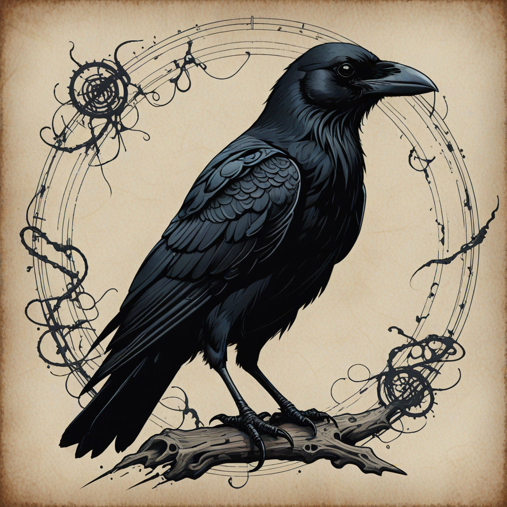 Eldritch linear  crow design