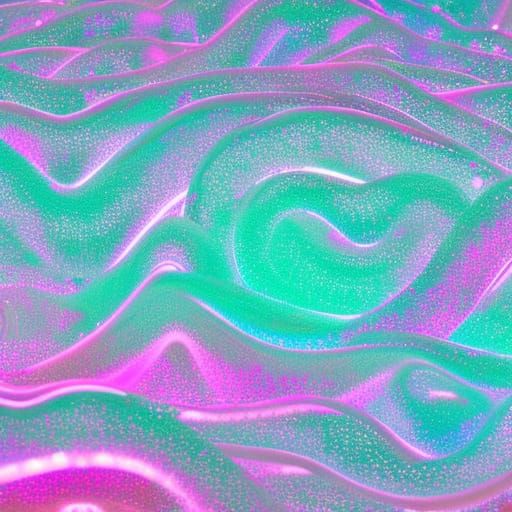 Synth-Wave Neon Ice Cycles in Retro Style