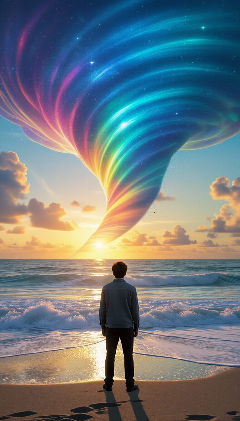 Daniel Radcliffe Mesmerized by Astral Cosmic Twister