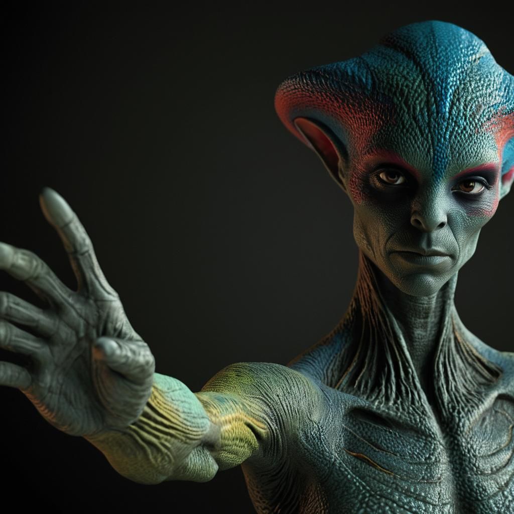 Extravagant Alien Party: Photorealistic Digital Art