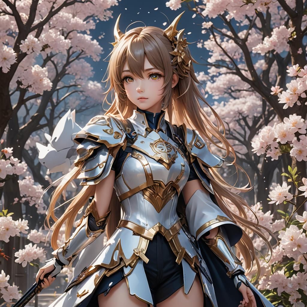 Anime Warrior Concept Art in 3D