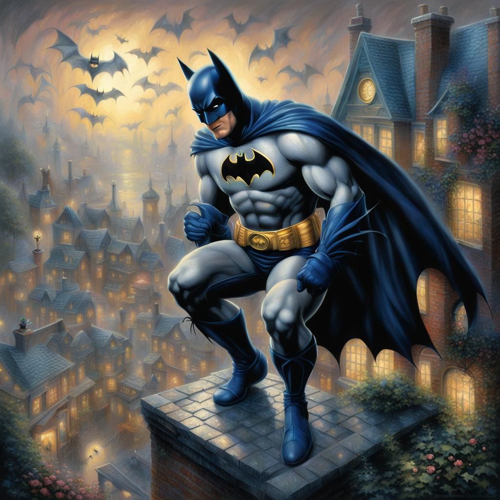 Hyperdetailed Batman Underpants in Ethereal Fantasy Style