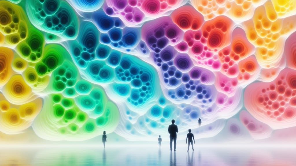 Alien Fractal Architecture in Retro-Futuristic Style