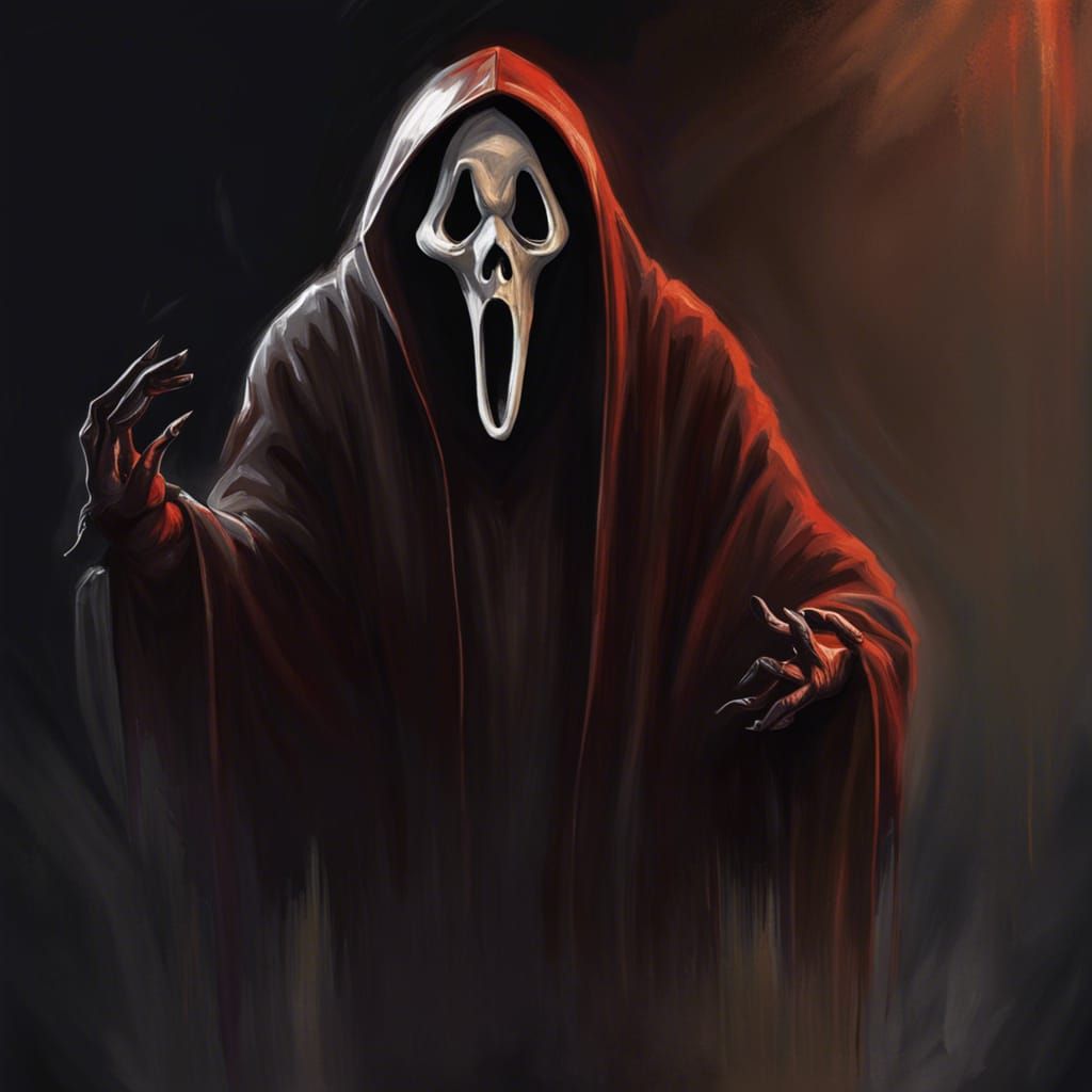 Sinister Ghostface Illustration by Greg Rutkowski