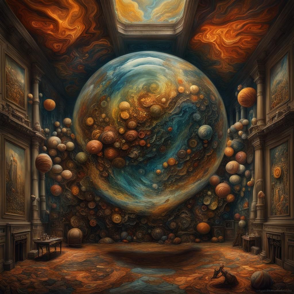 Surreal Dreamscape in Watercolor Style