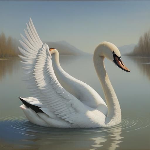 Swan Lake: An Oil Painting