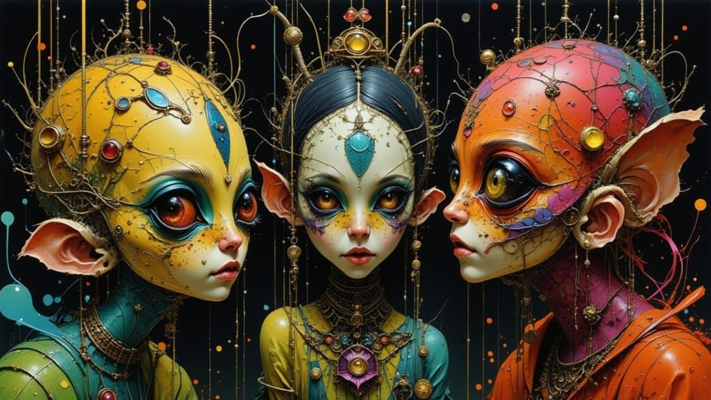 Stylized Puppets on Strings in Dynamic Portrait