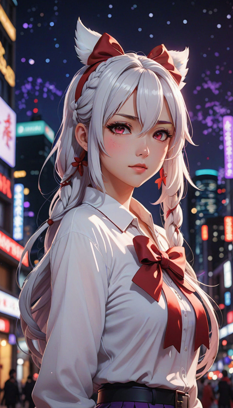 Elegant Christmas Kawaii Anime Goddess