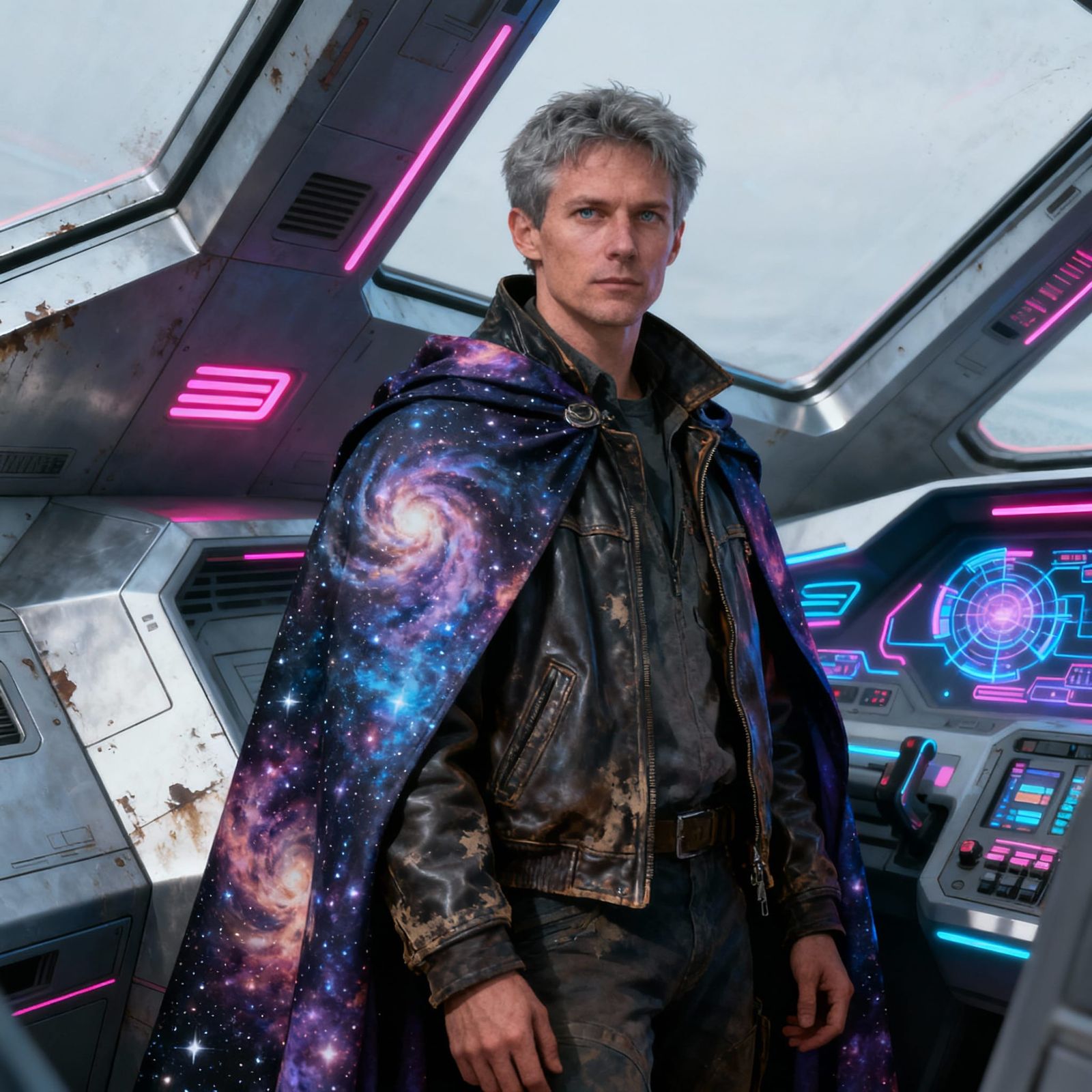 Dutch IT Legend in Cosmic Cape Aboard Spaceship