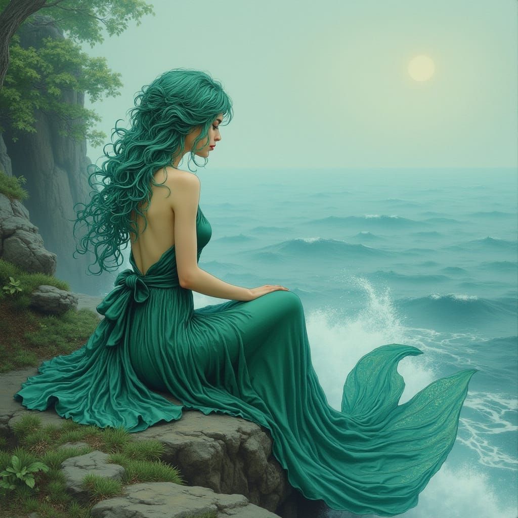Enchanted Siren of the Emerald Coast