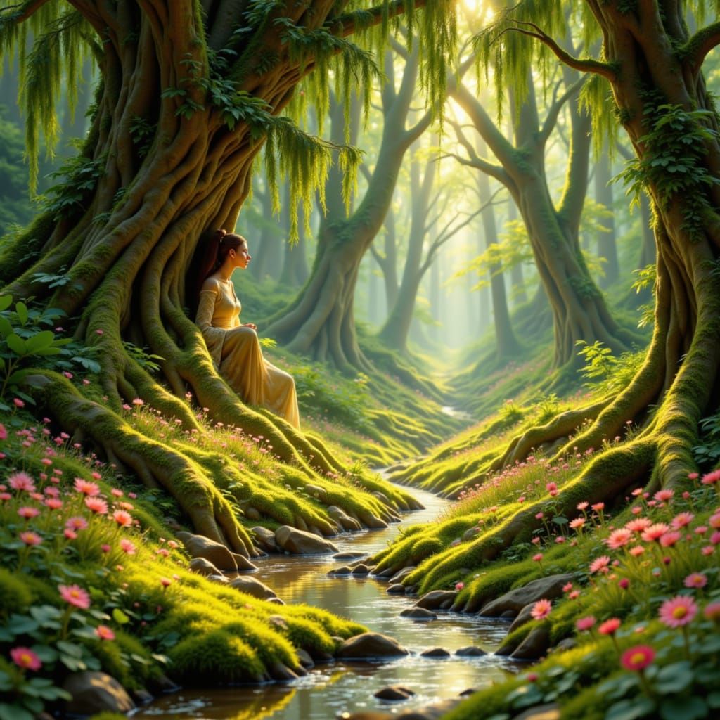 Tsarina Eudoxia Nurtures Enchanted Grove in Storybook Style