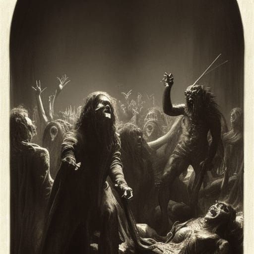 Demonic Band in Horror Style