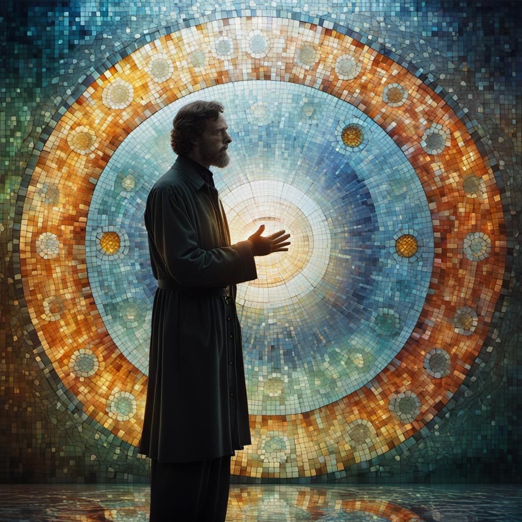 Fantasy Glass Character in Eerie Cinematic Style