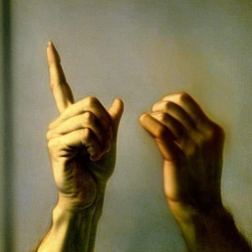 Renaissance Hands Gesture in Documentary Photo
