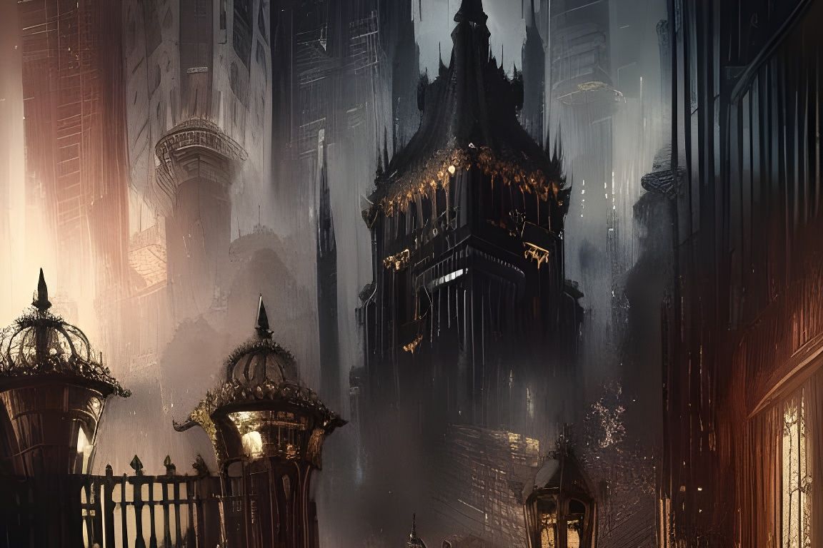 Gotham City: Decadent Art Deco Neo-Gothic Ornament