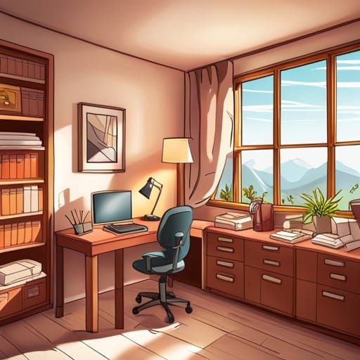 Humorous Image of Disorganized Room with Peculiar Smell