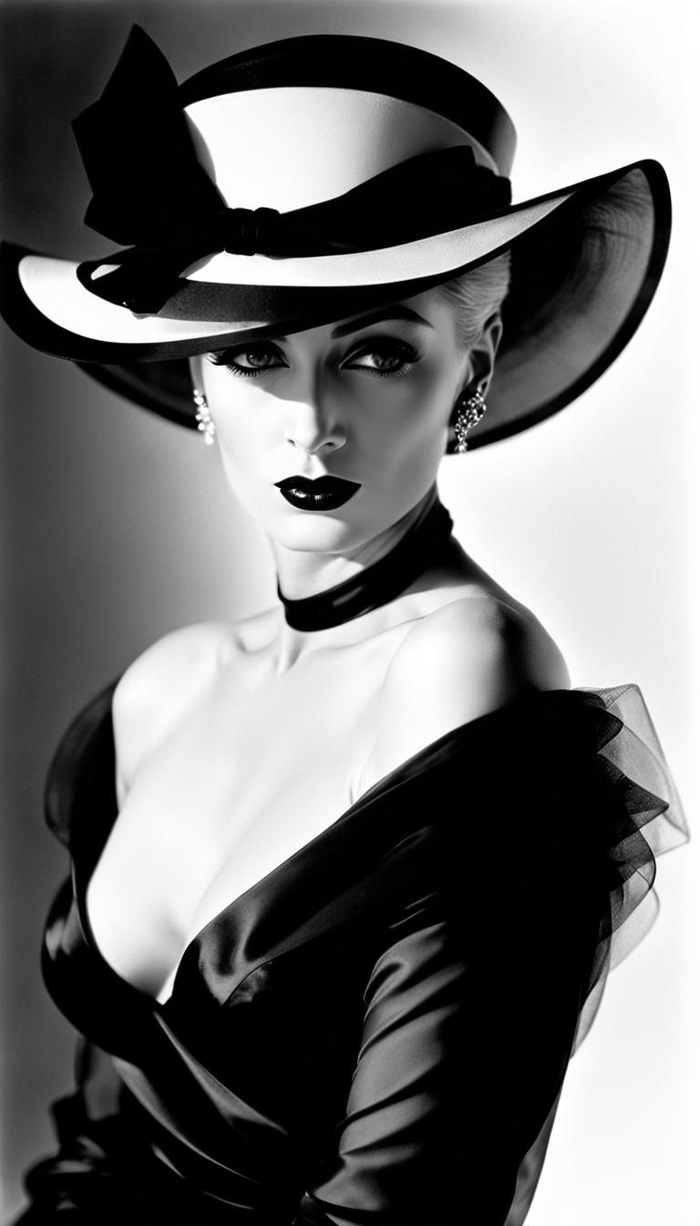 Madame X: High-Contrast Fashion Photography Portrait