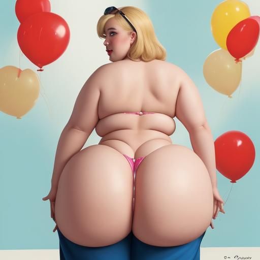 BBW Blonde Pin Up Girl