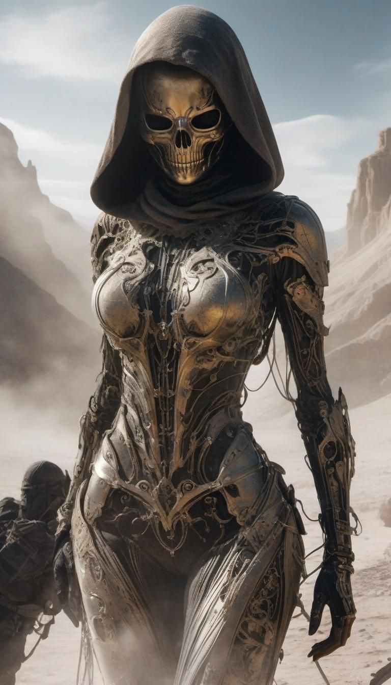 Ethereal Silhouette: A Mysterious Female Specter