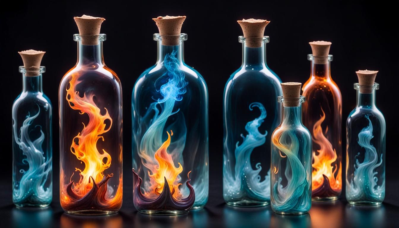 Spectral Entities in Glass Bottles