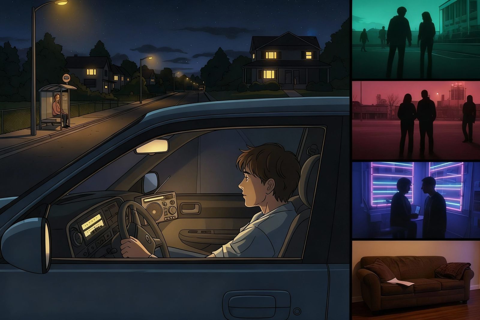 90s Alt-Rock Album Cover: Teenage Heartbreak Memory