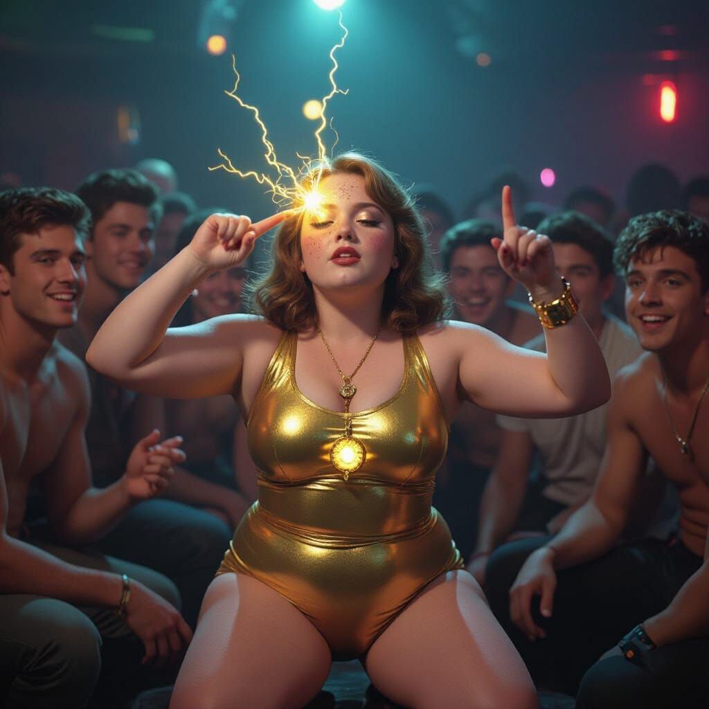 Hypnotized Girl in Nightclub, Cinematic Style