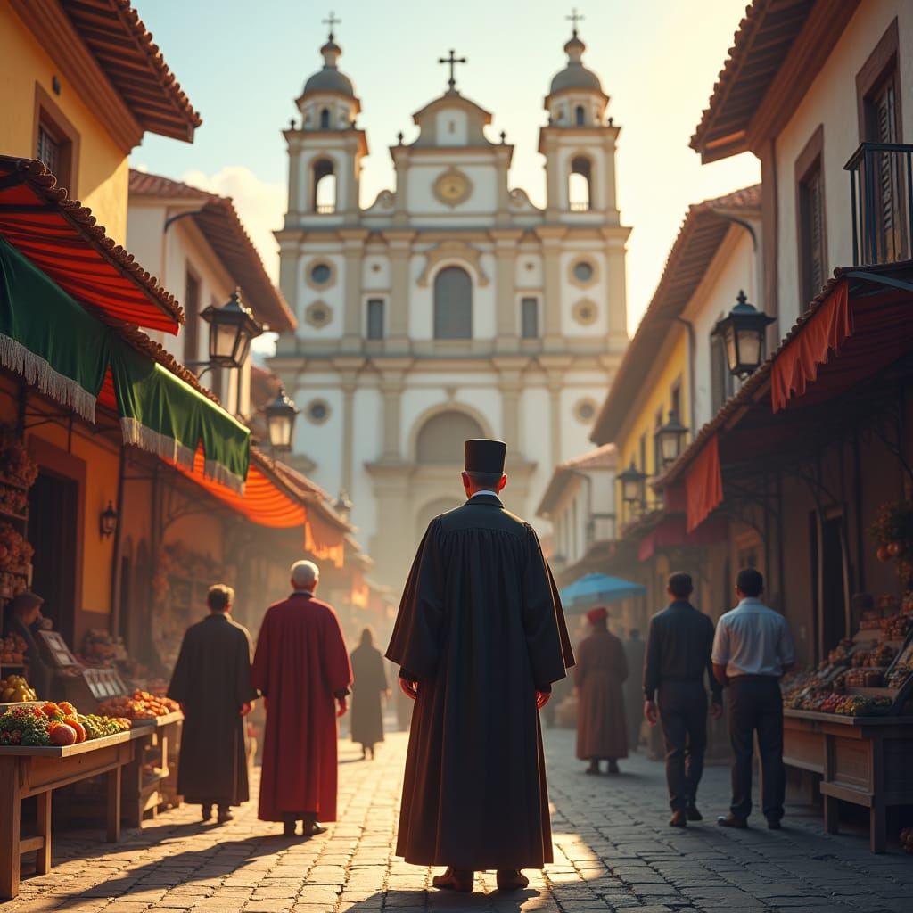 19th Century Priest in New Granada: A Fantasy Concept Art
