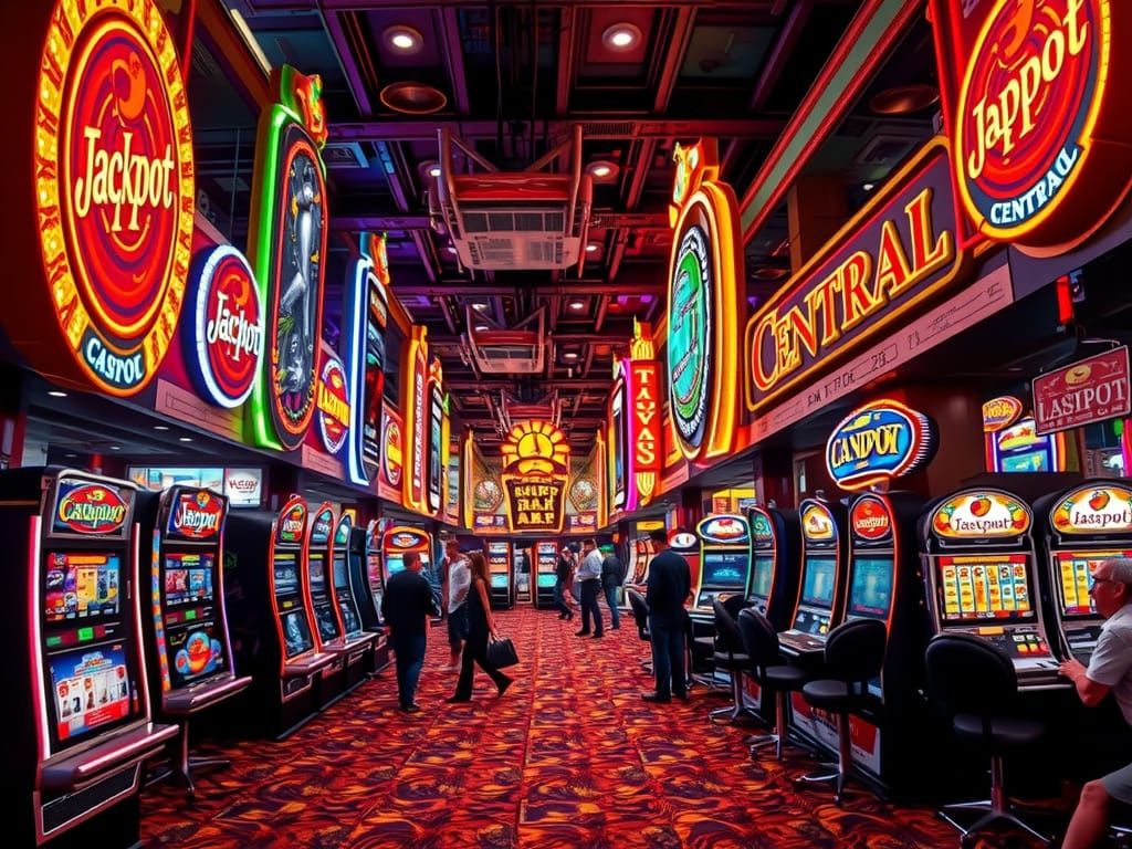 Vibrant Casino Scene in Hyperrealistic Detail