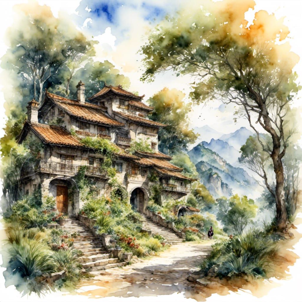 AI Generated Watercolor Style Image