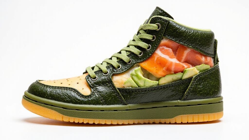 Edible Sushi Sneaker: Shoeshi, Culinary Streetwear