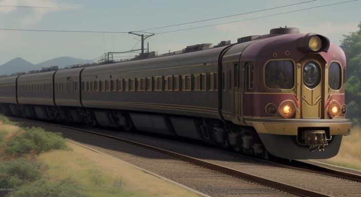 Steampunk Bullet Train
